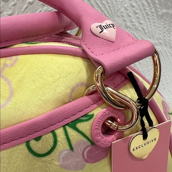 NWT Juicy Couture Yellow Cherry Gelato Satchel - Picture 4 of 7